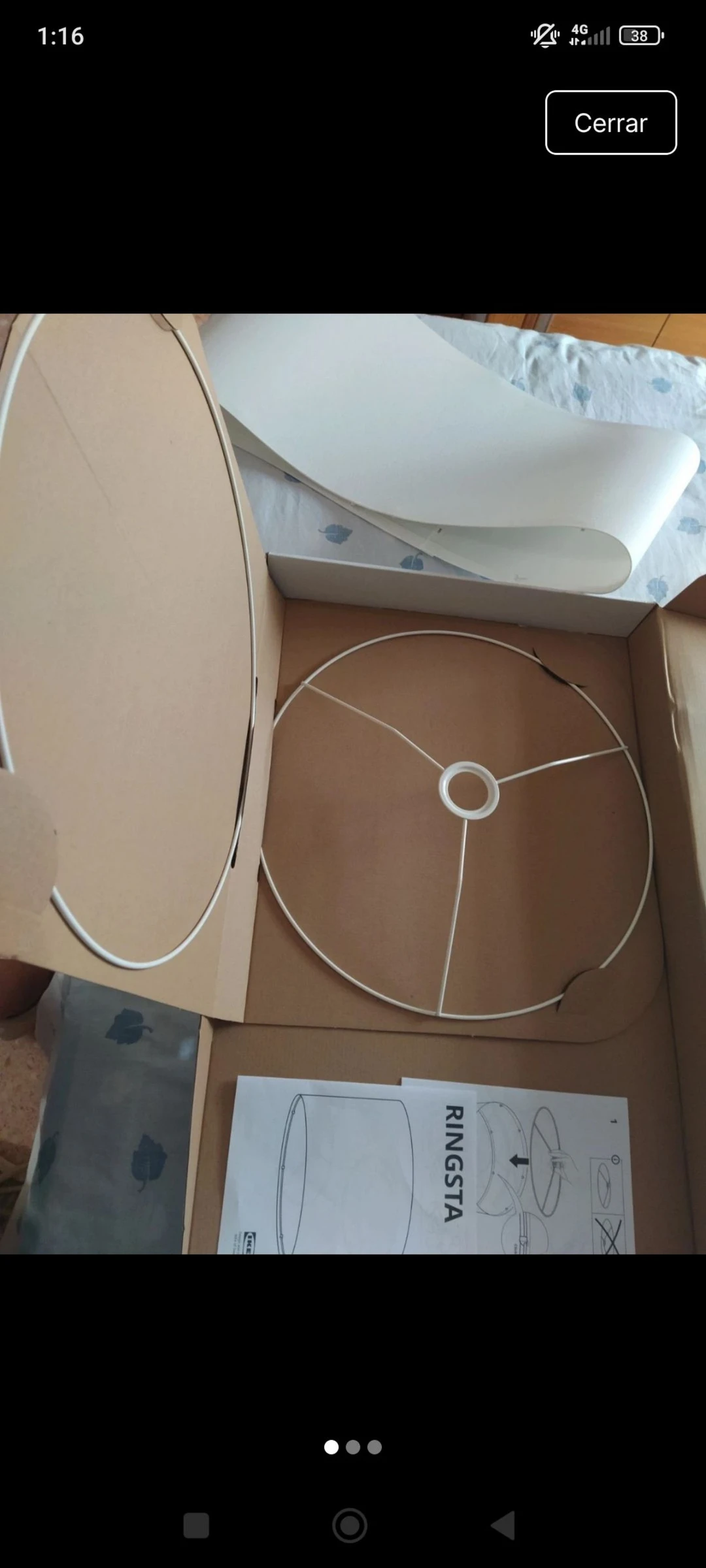 Ringsta Ikea lamp shade new – photo 2